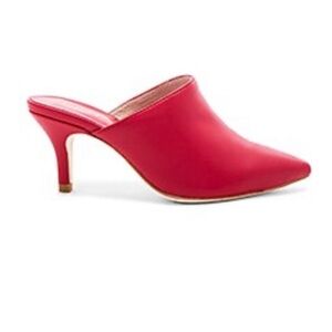 RAYE Scarlet Heeled Mules